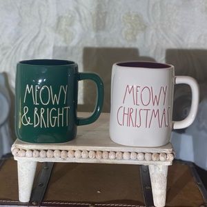 ⚡️Rae Dunn "MEOWY & BRIGHT & MEOWY CHRISTMAS" Mugs